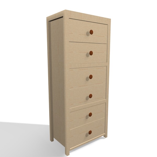 3d chest drawers - DRAWER 3B by Carrara1